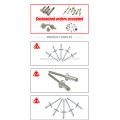 M10 carbon steel rivet nut m12 M8